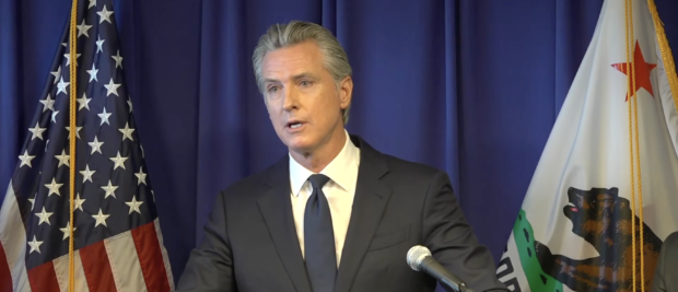 [Screenshot/YouTube/California Governor Gavin Newsom]